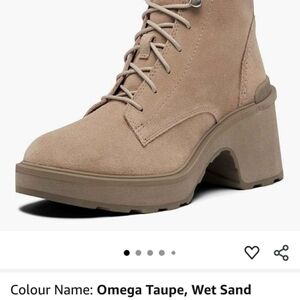 Sorel Omega Taupe Lace Up Boots